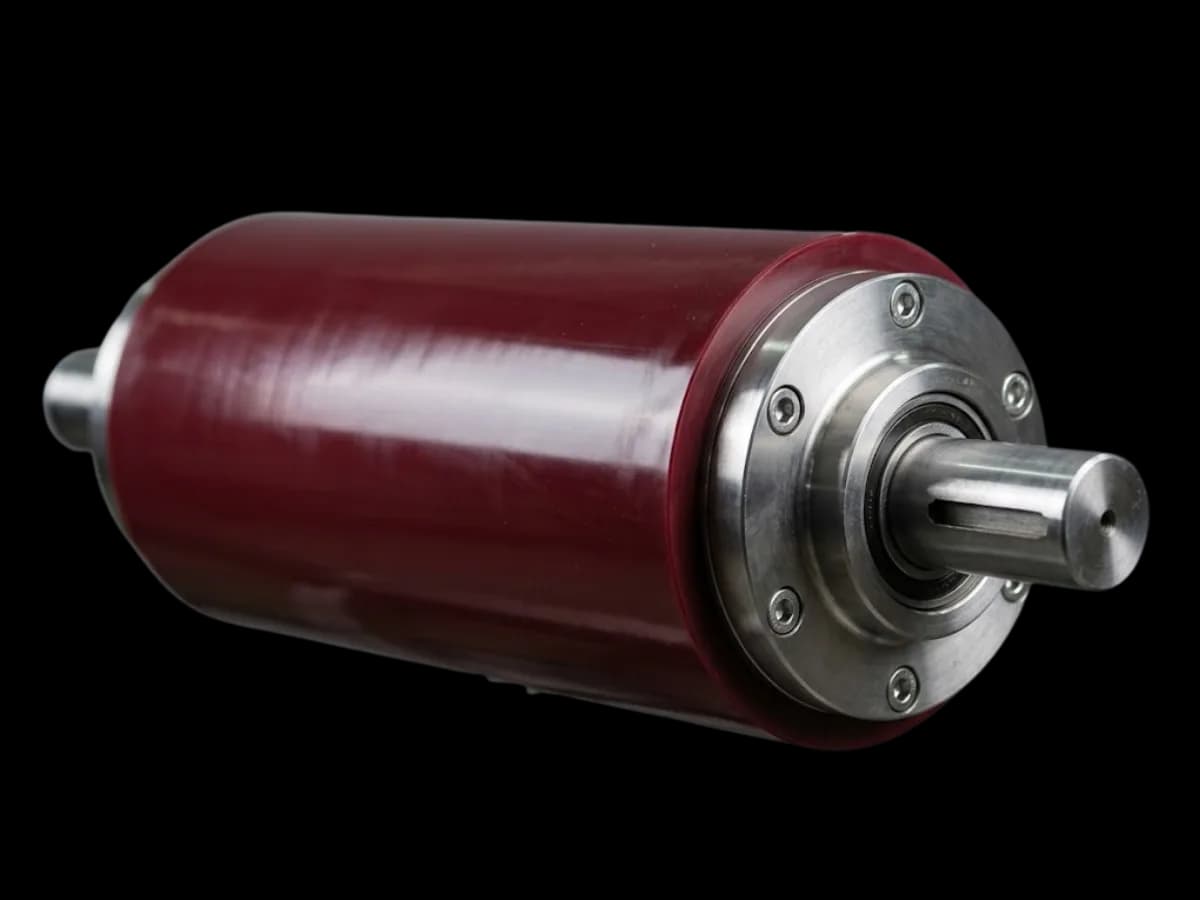 Cast polyurethane roller made with K K Polymers & Chemicals raw materials
